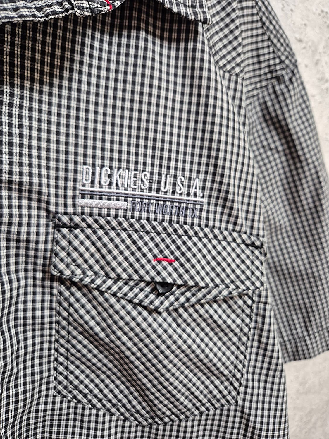 Dickies 디키즈 오리지널 체크 하프 반팔 셔츠 상품이미지1