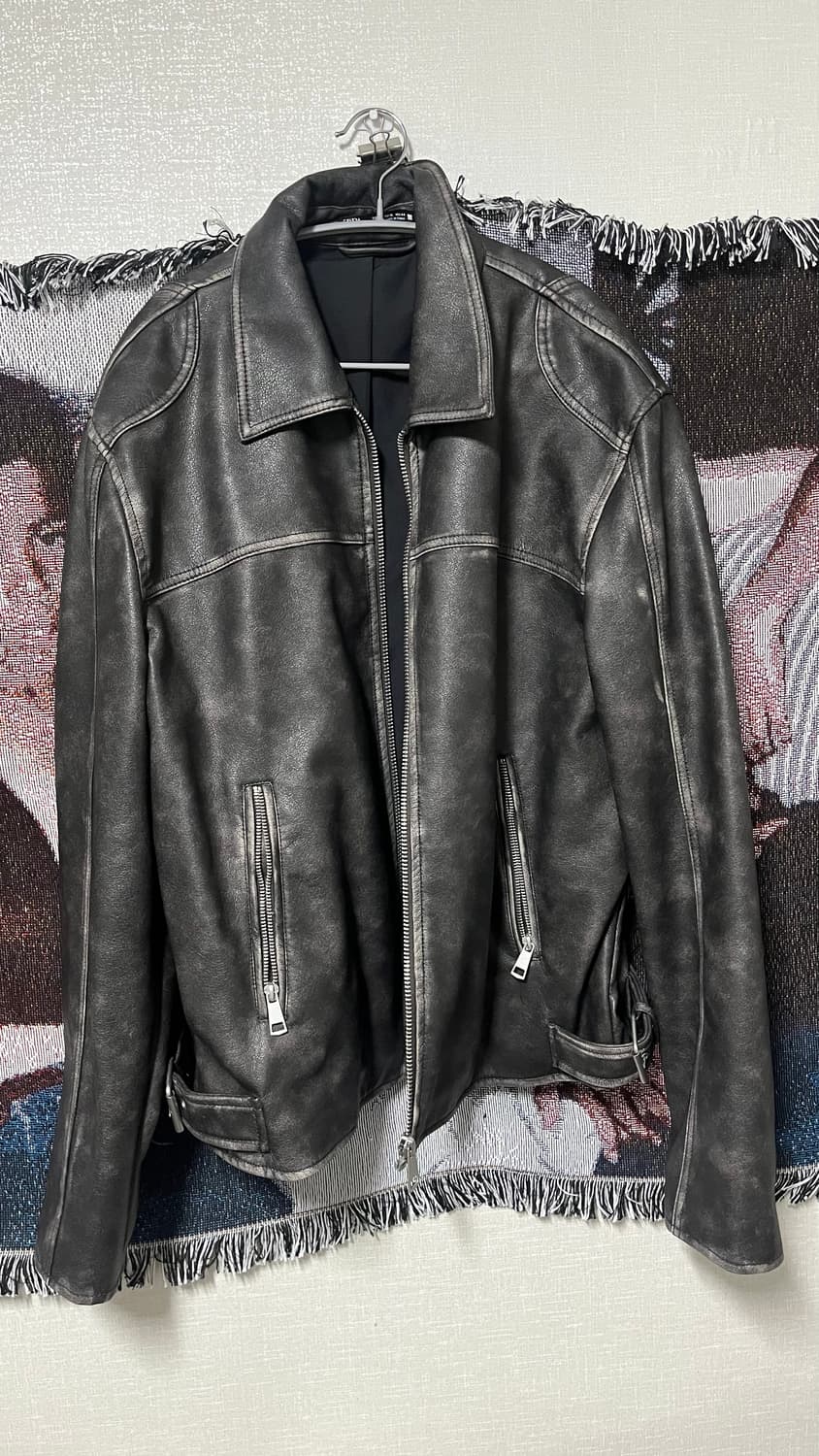 자라 가죽자켓 xl 상품이미지1
