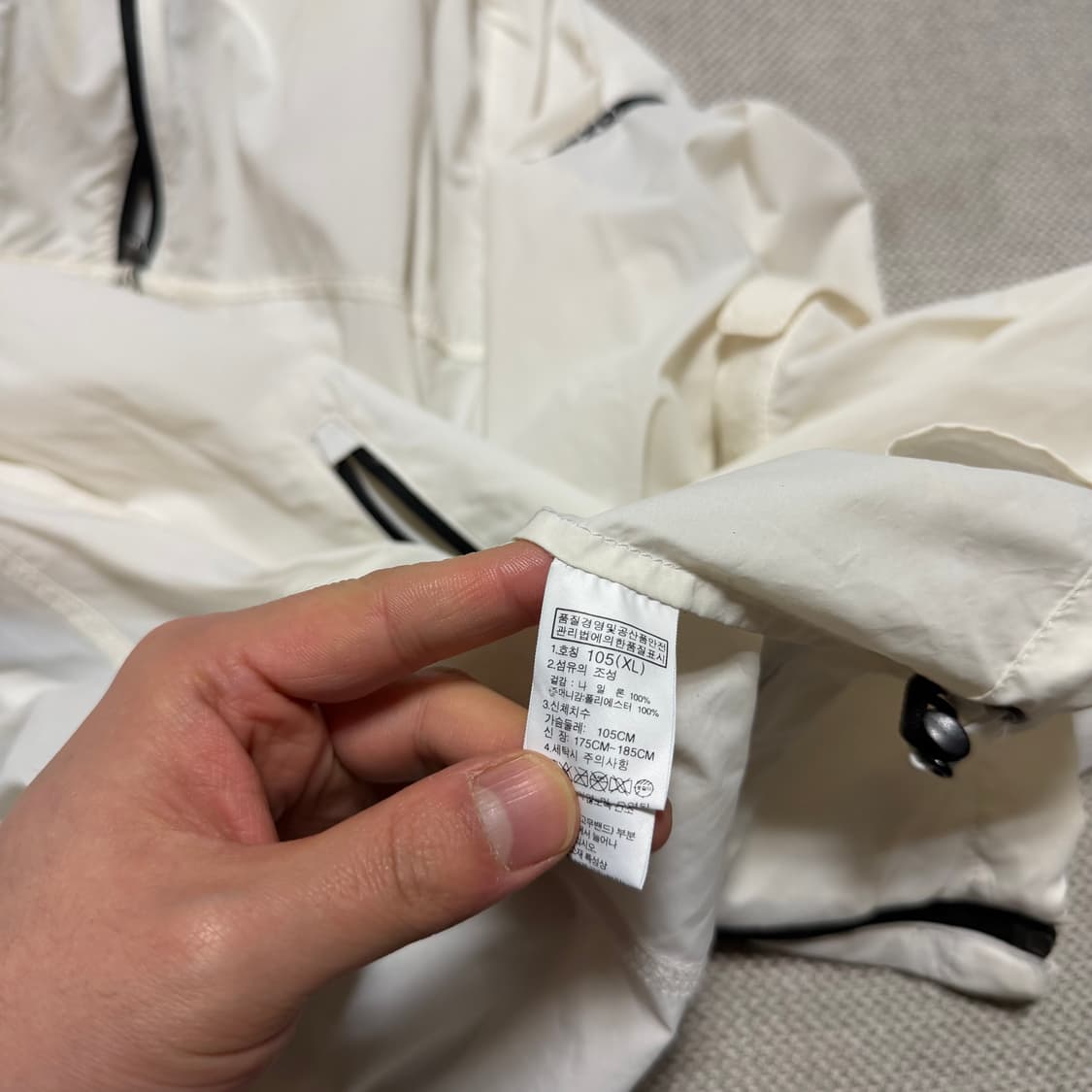 노스페이스 화이트라벨 경량 바람막이 자켓 상품이미지5