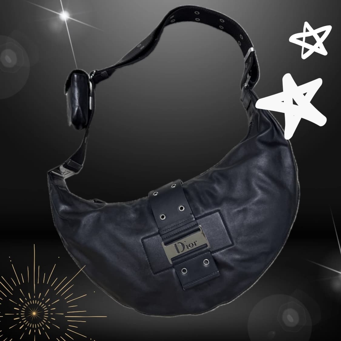 [21만원할인] 디올 트로터 디오리시모 스트릿시크 반달 크로스백 레더 상품이미지1