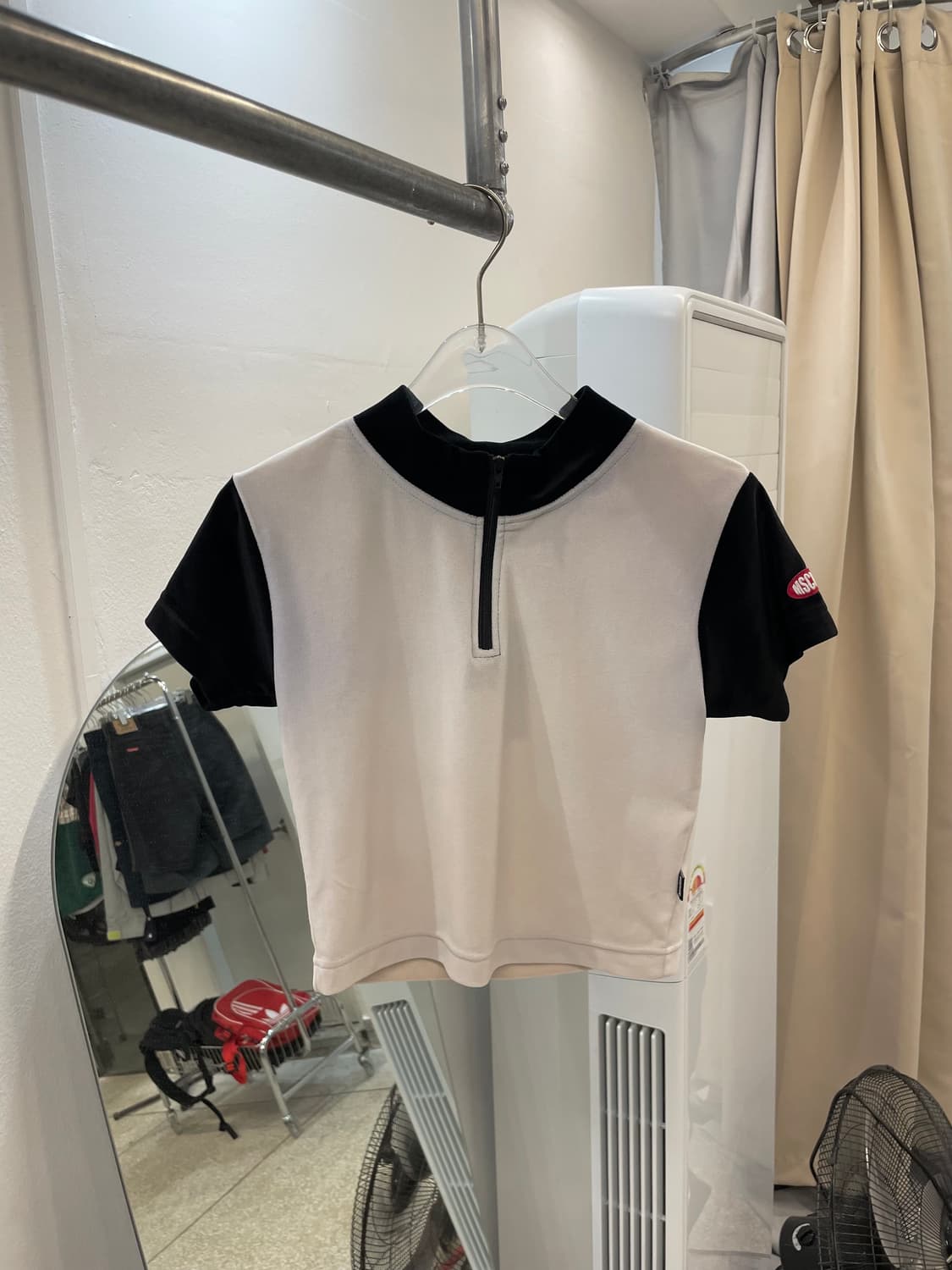 Mischief velvet half zip up t 상품이미지1