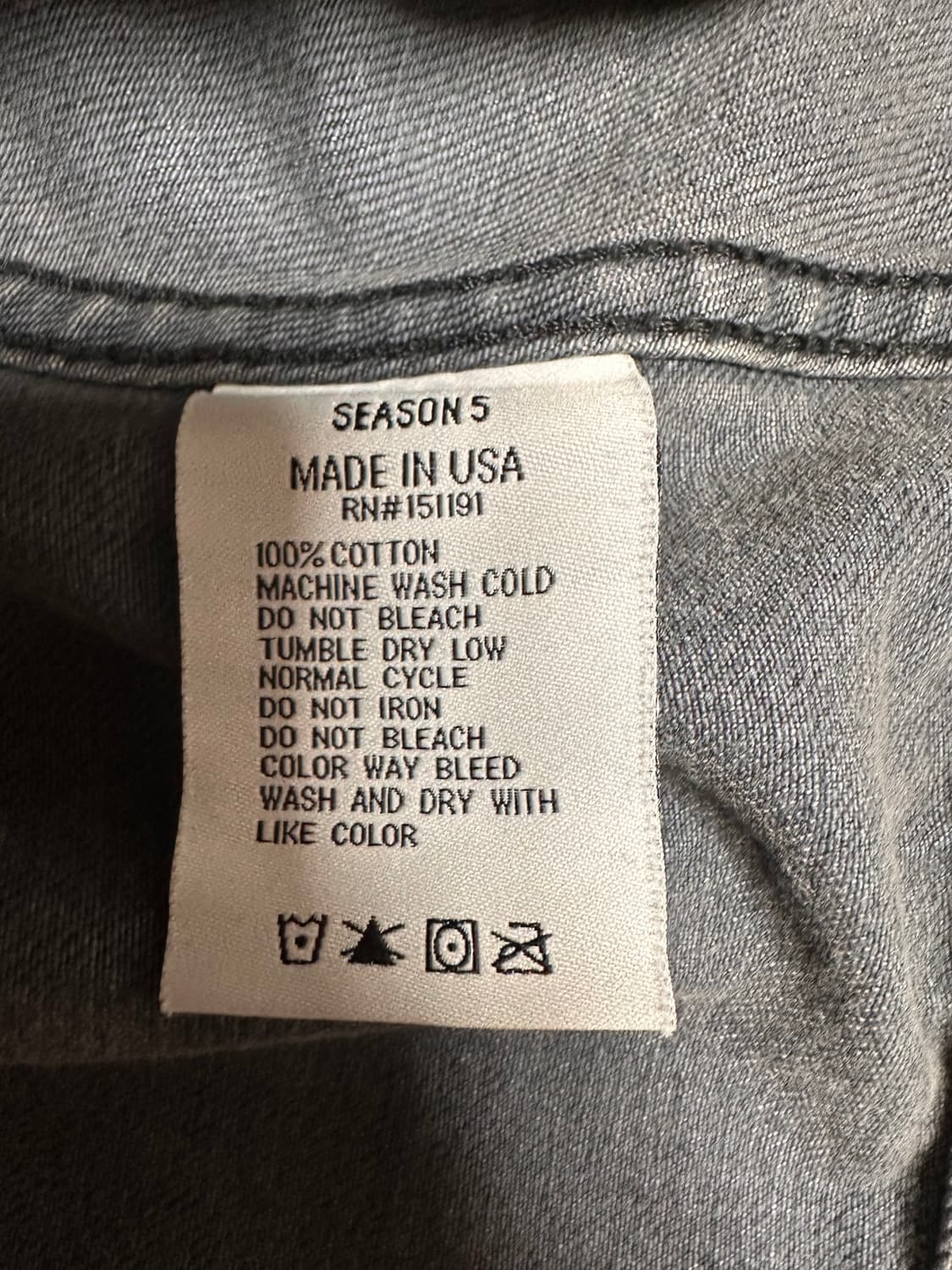 이지 시즌 5 데님 자켓 잉크 상품이미지4