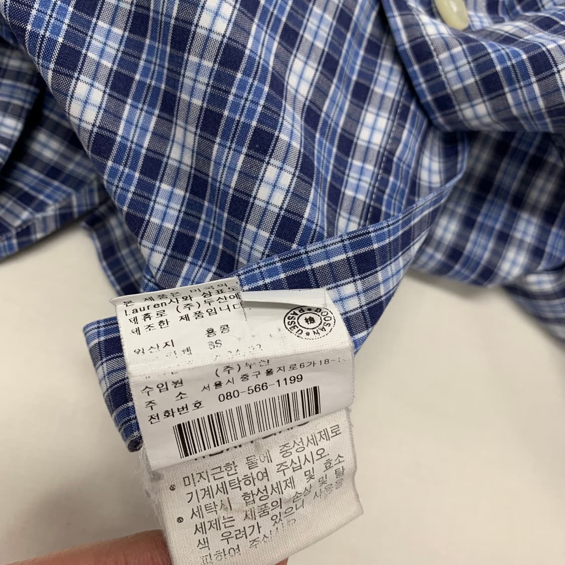 폴로랄프로렌 체크셔츠 반팔남방 (L) 상품이미지5