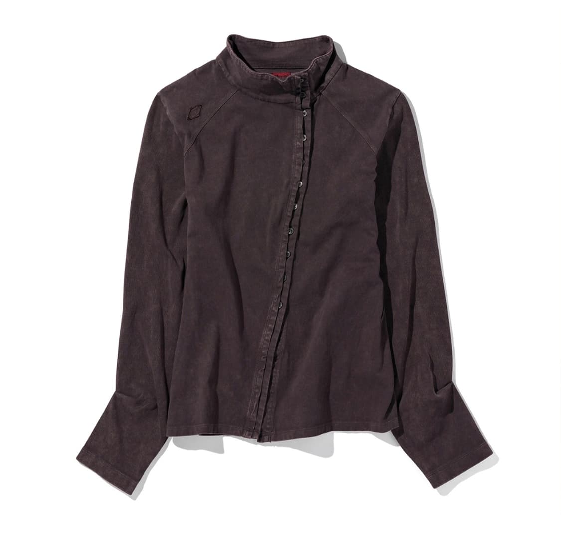 미스치프 WASHED JERSEY SHIRT_PURPLE BROWN 상품이미지1