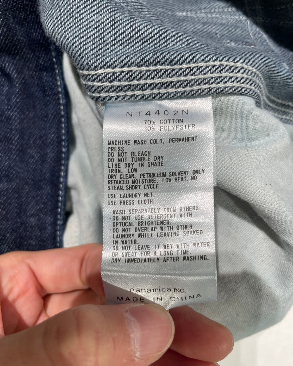 노스페이스 퍼플라벨 진청 필드 데님 쇼츠 상품이미지8