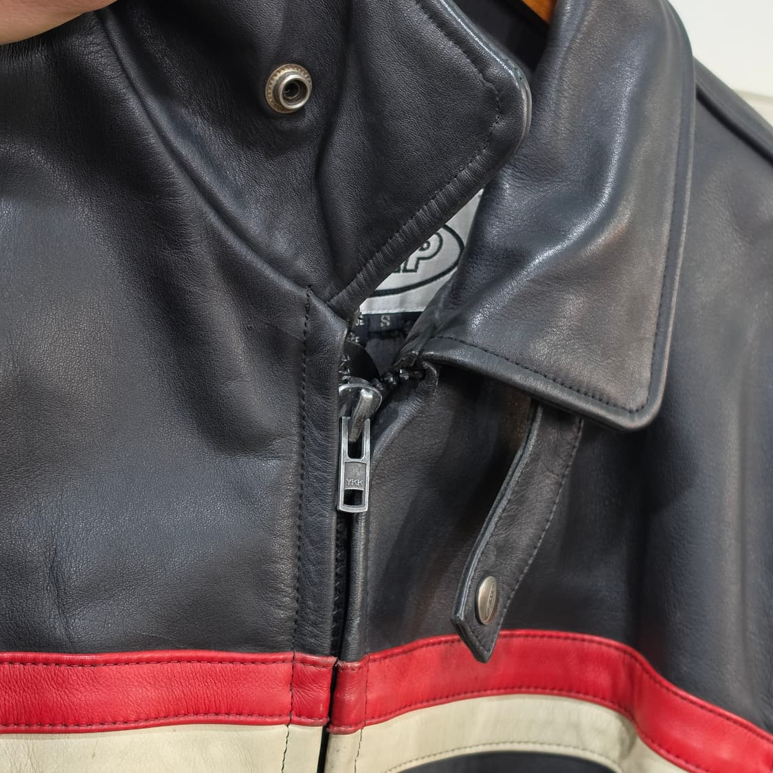빈티지 DMP 레이싱 바이커 가죽자켓- L정도 상품이미지3