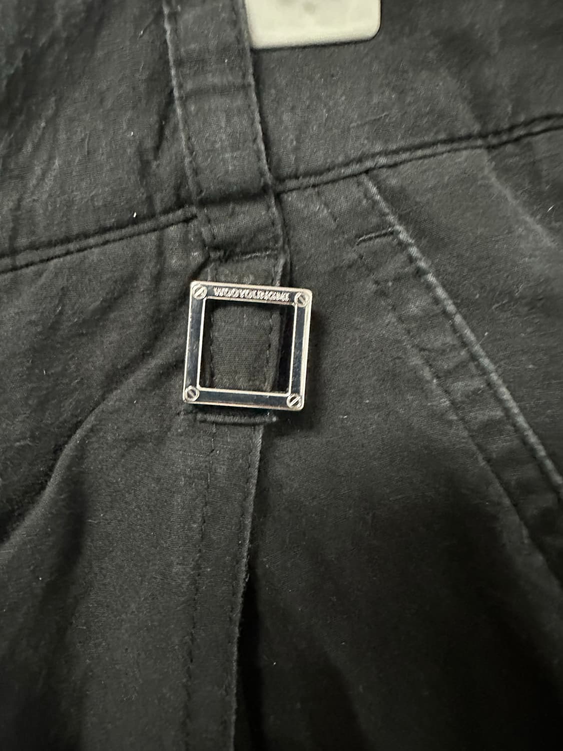 우영미 하프 플리츠 팬츠 블랙 (44/28) 상품이미지3