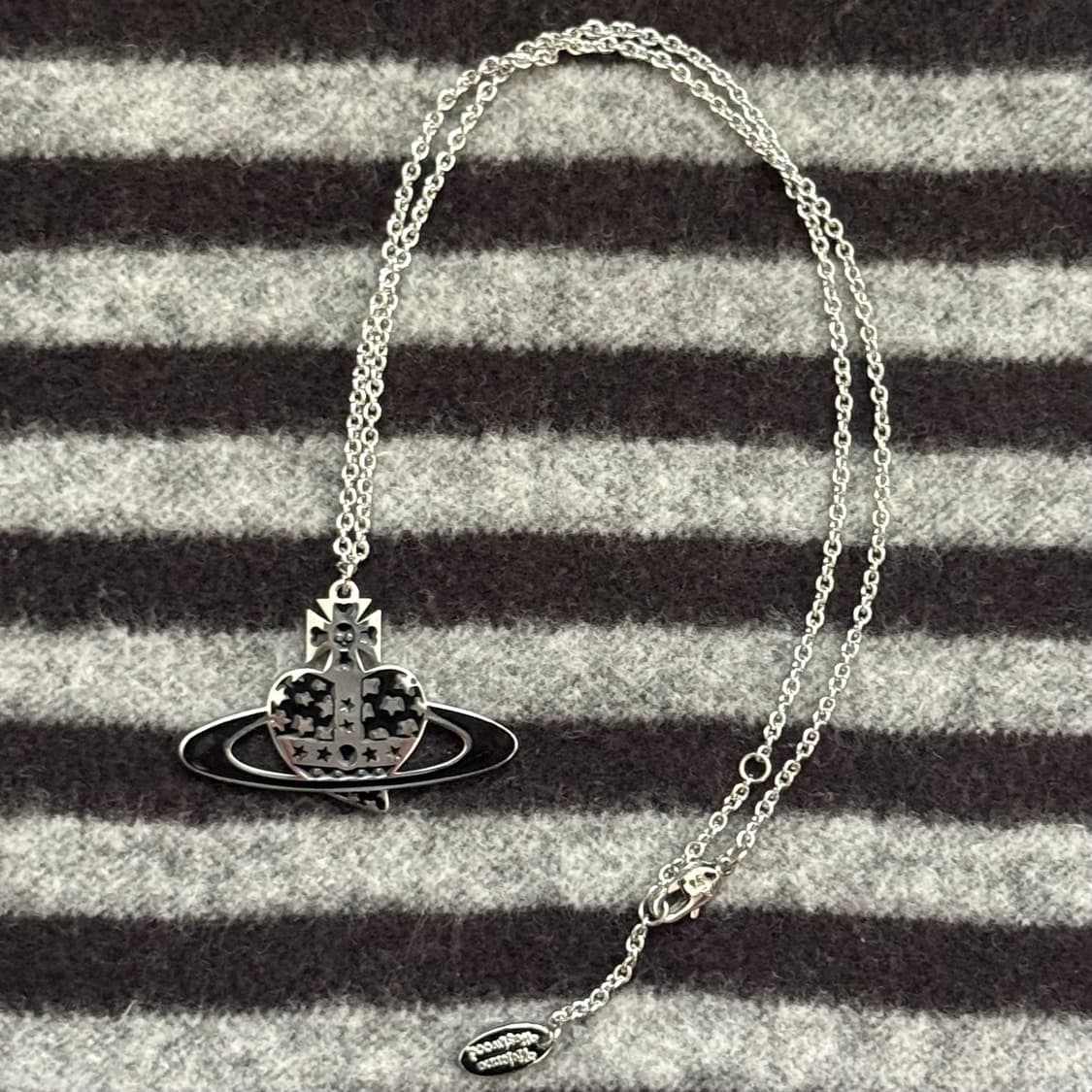 비비안웨스트우드 디아망떼 하트 성조기 목걸이 상품이미지1