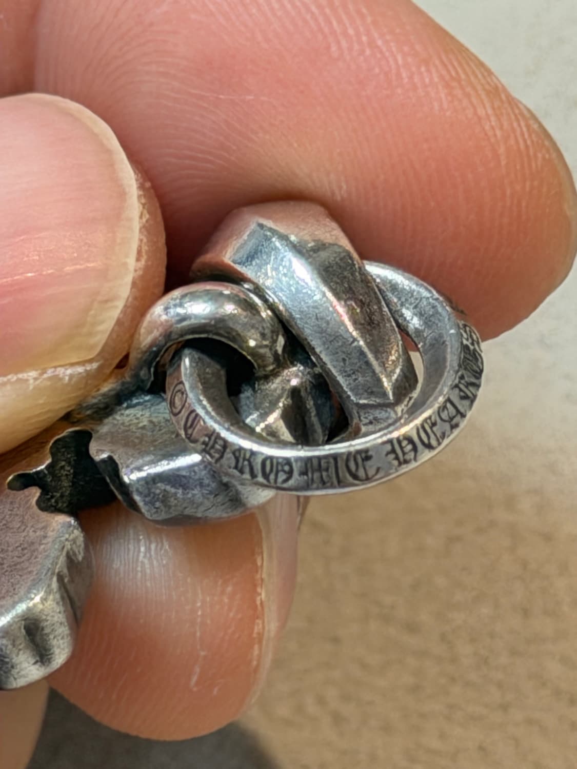 크롬하츠 필리그리 베일+페이퍼체인 24인치 일괄 상품이미지6