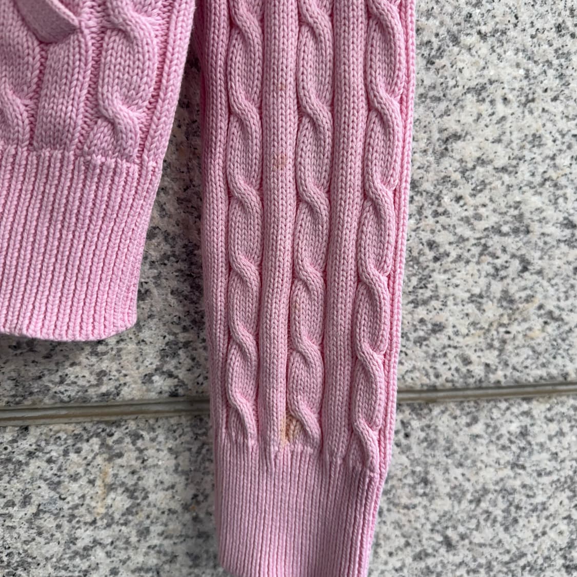 폴로 포니 로고 케이블 니트 집업 상품이미지8