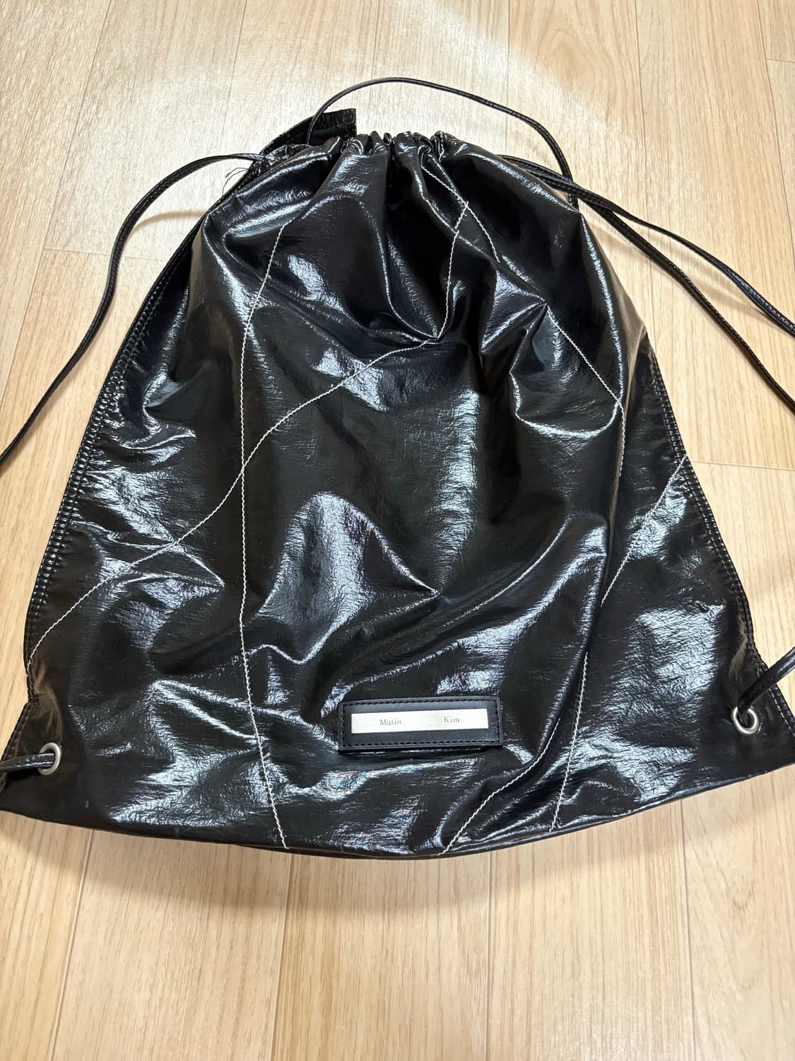 마뗑킴 스트링 코팅 백팩 상품이미지1