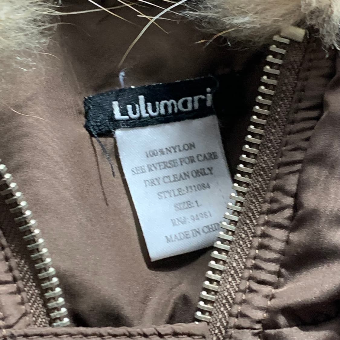 빈티지 브라운 퍼 숏 점퍼   상품이미지4