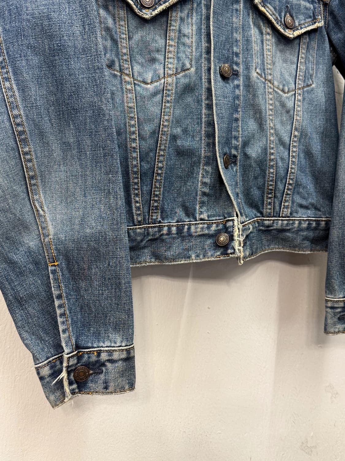 90s Levi's 78500 3rd Denim Trucker Jacke 상품이미지4