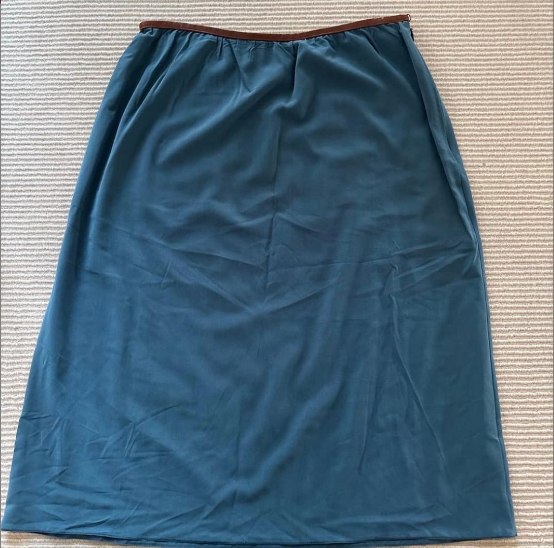 Prada 프라다 블루 실크 스커트 상품이미지1