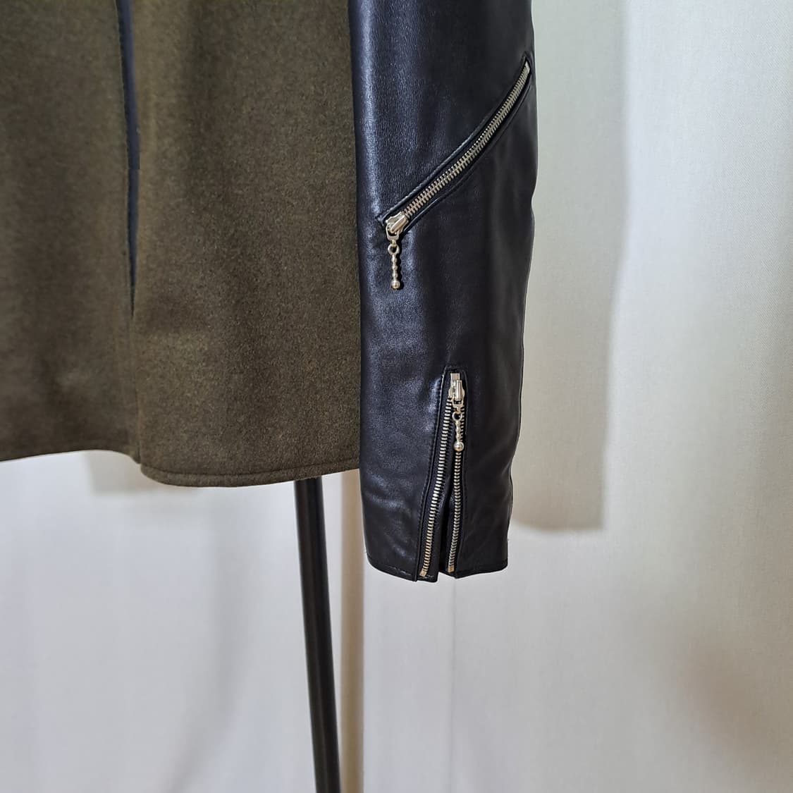 (택포) 엠비오 캐시미어 혼용 양가죽 자켓 100 B644 상품이미지4