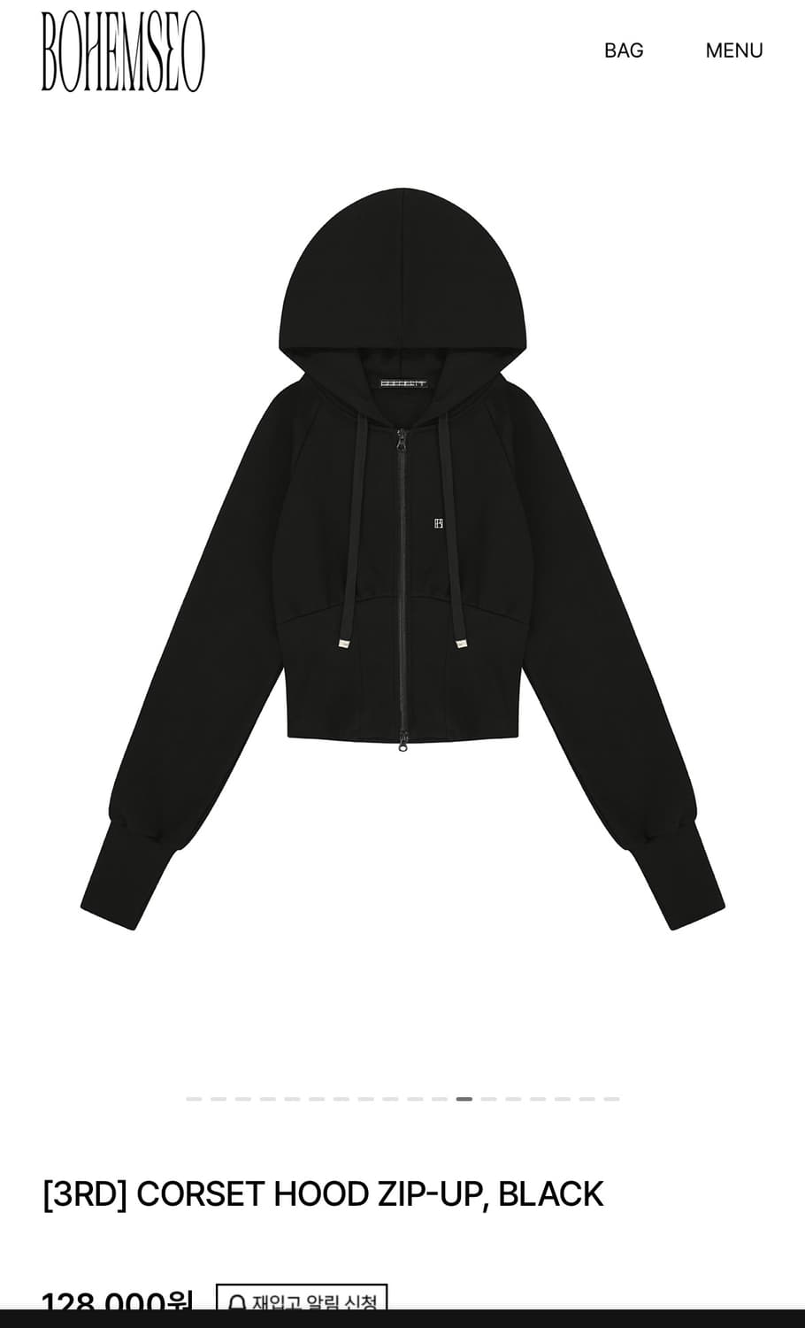 CORSET HOOD ZIP-UP 보헤미안 서울 후드집업 상품이미지2