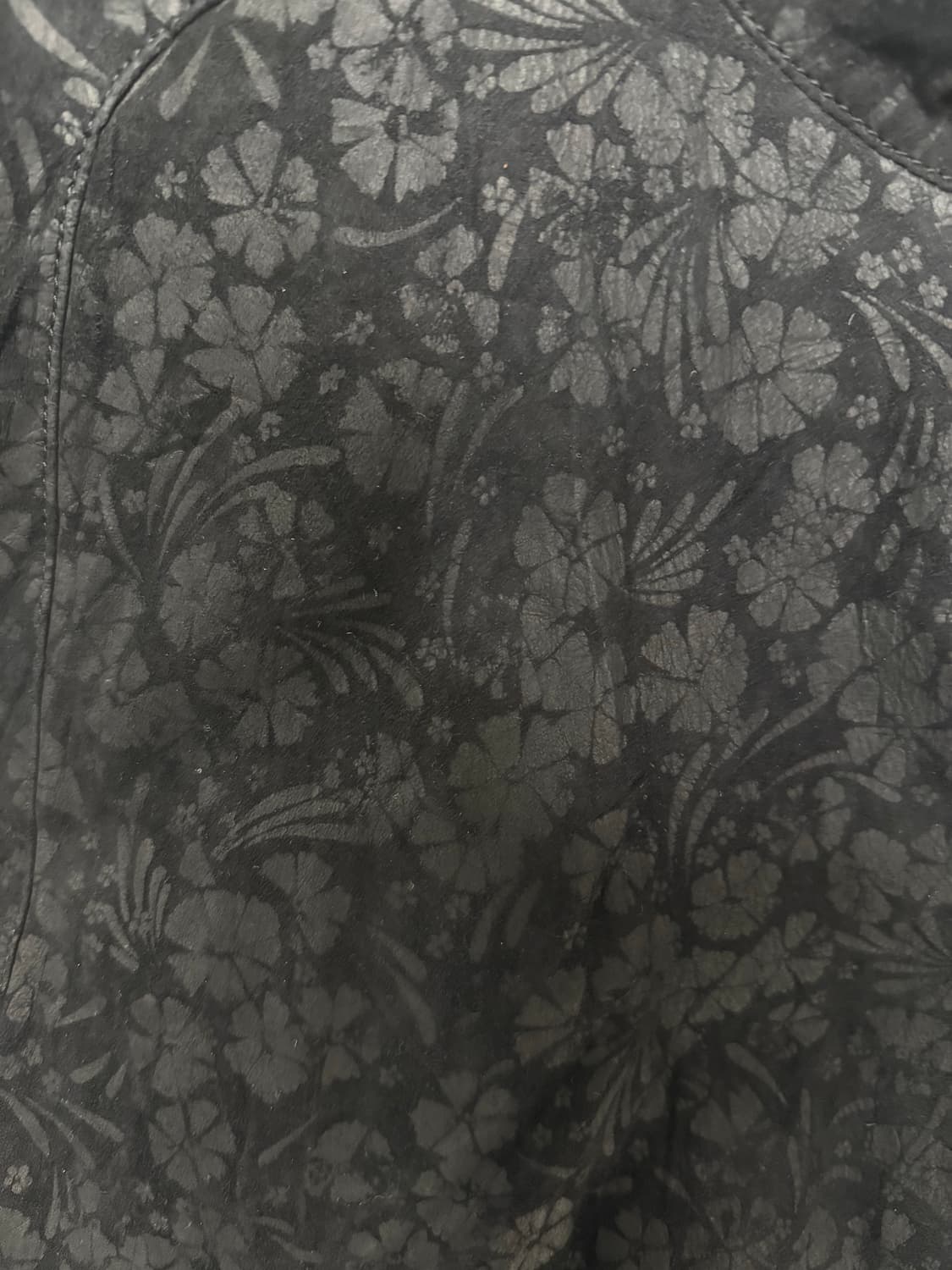 빈티지 아카이브 발리 BALLY 스웨이드 플로럴 패턴 코트 상품이미지2