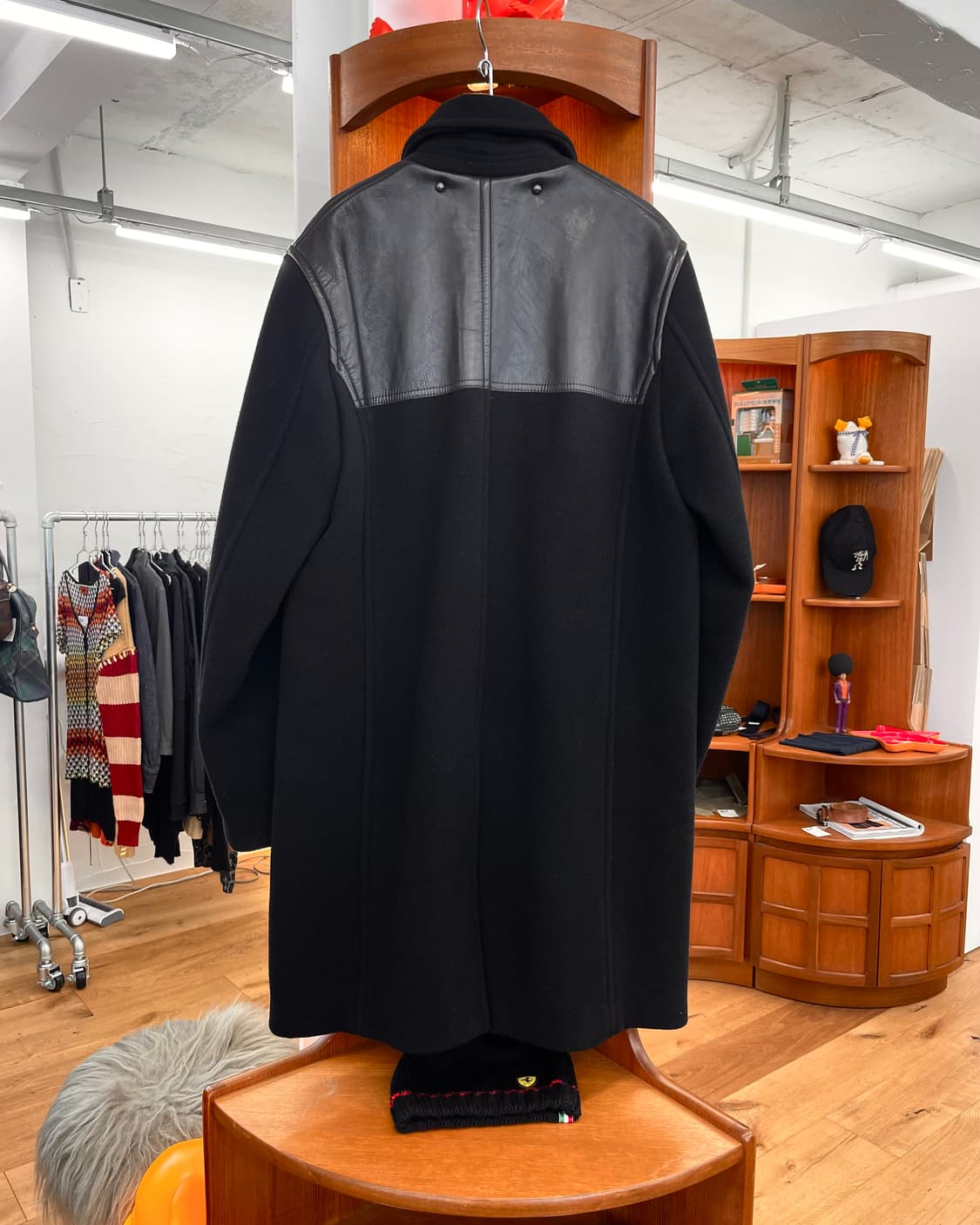 [46] 마크제이콥스 레더 패치 울 코트 상품이미지5