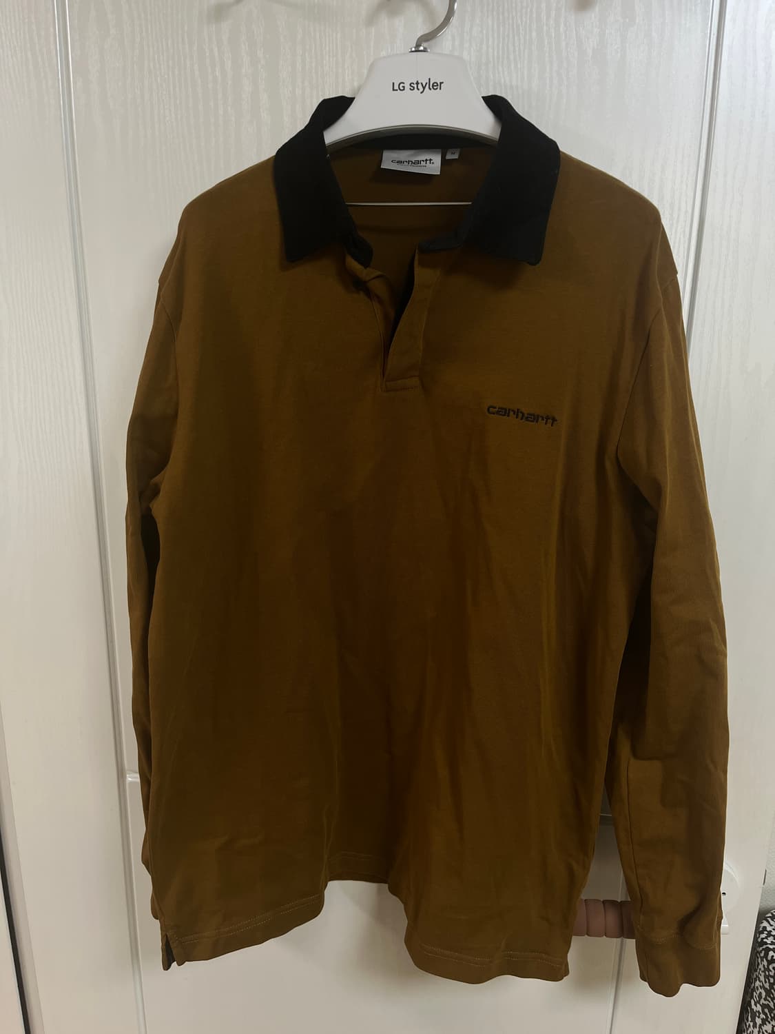 칼하트 WIP 배색 긴팔 카라티 100~105 상품이미지4