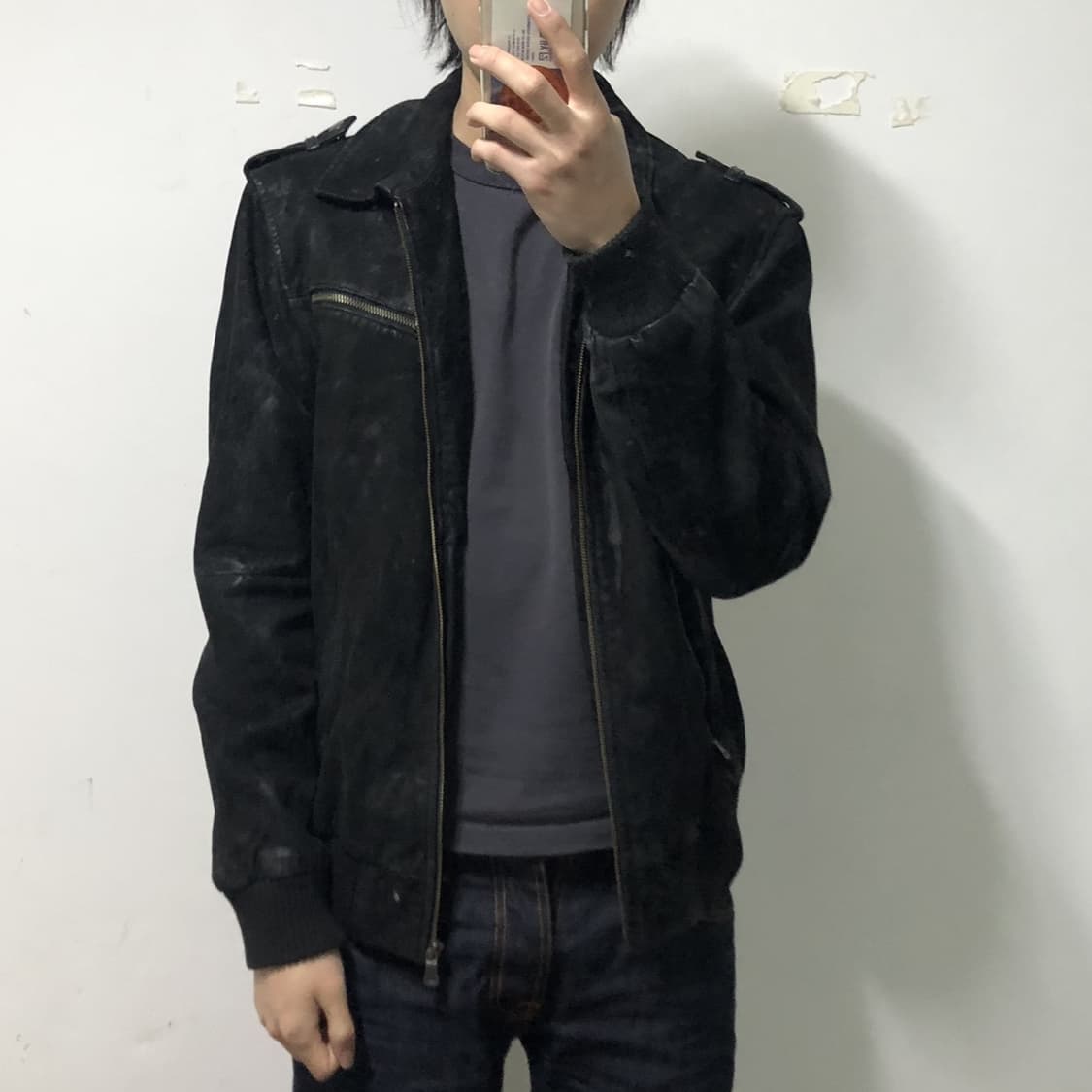 인더스트리 스웨이드 가죽 자켓 상품이미지3