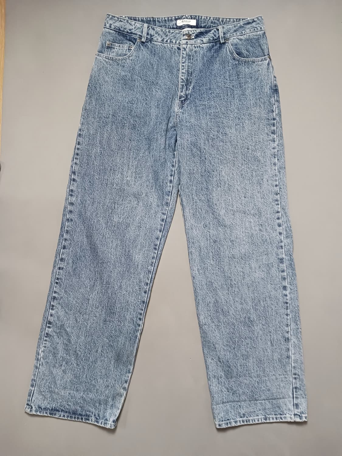 [35] 모노플로우 스톤워싱 와이드진 청바지 상품이미지1