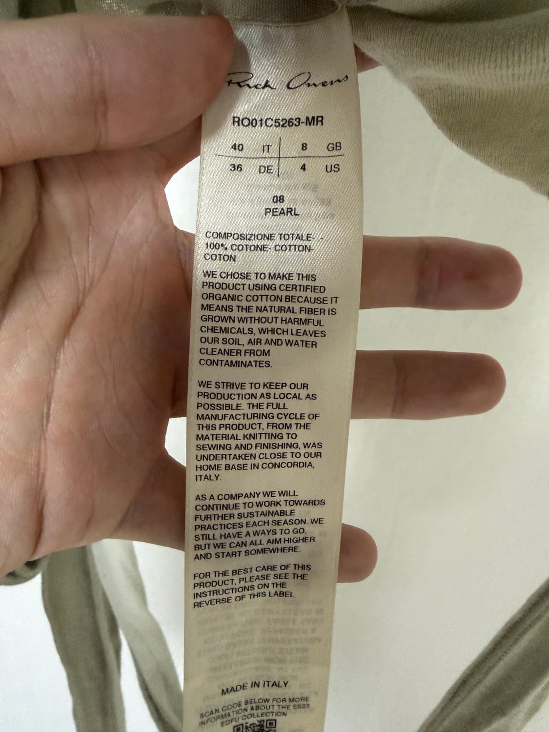 릭오웬스 바나나 스켈레 탱크 탑 상품이미지5