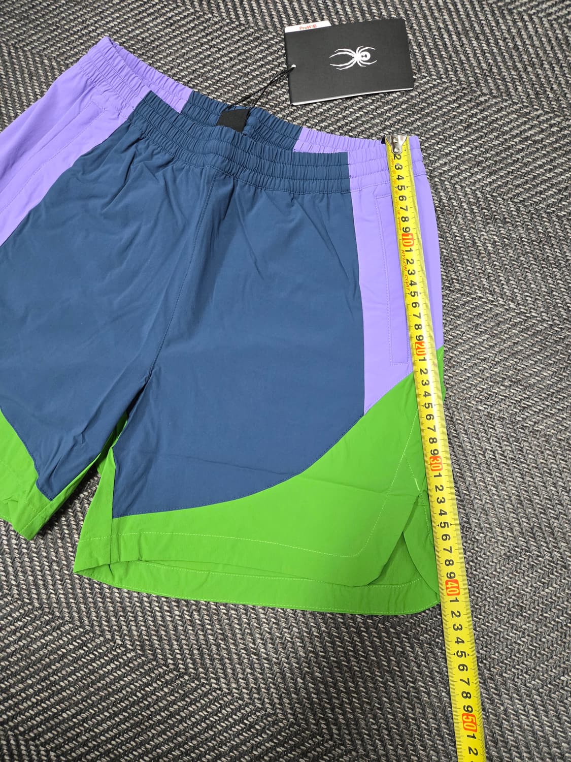 스파이더 컬러블록 우븐 반바지 상품이미지9