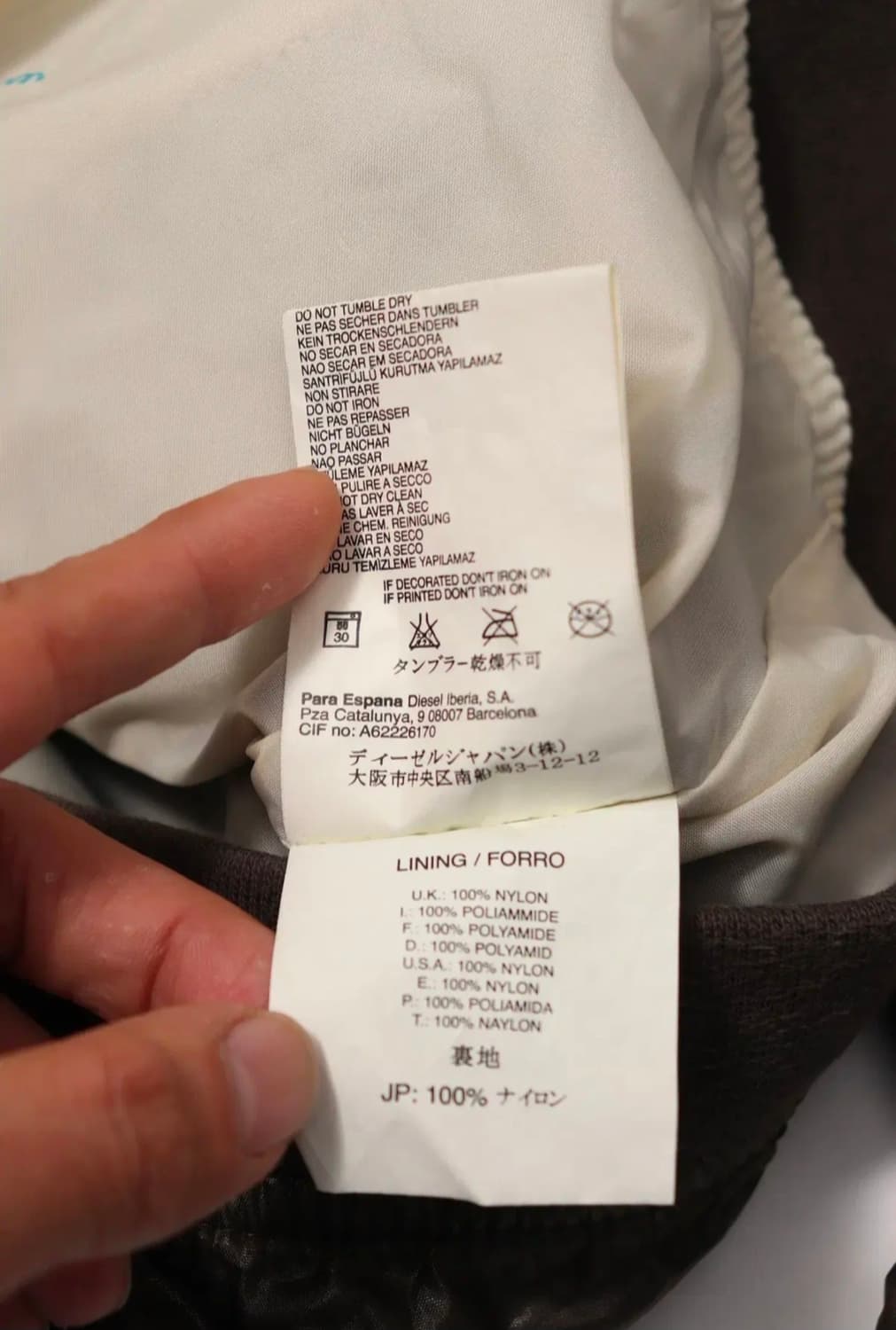 DIESEL디젤 00s  폴리 에나멜 점퍼 size S 상품이미지7