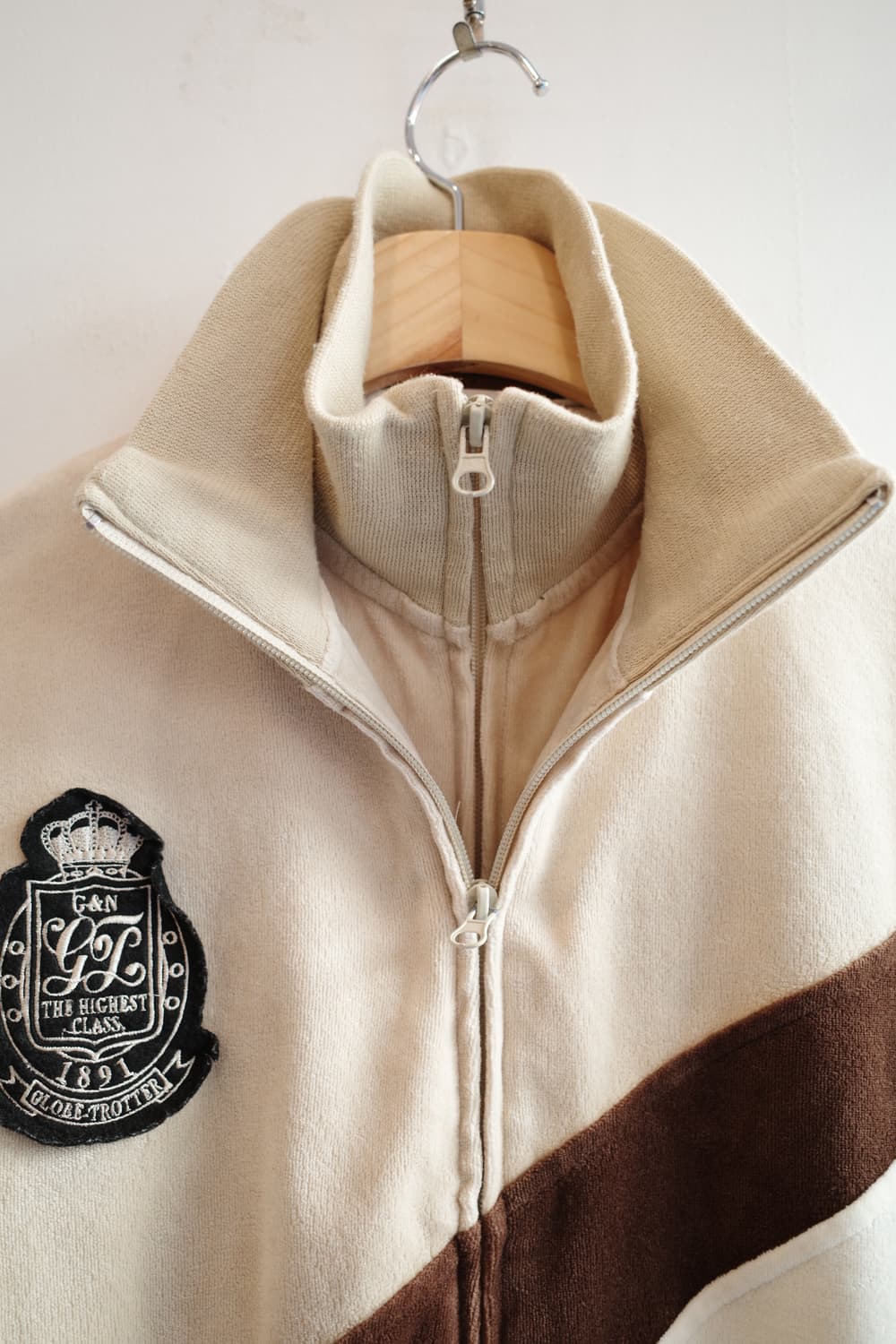 Japan brand 테리코튼 투웨이 집업 상품이미지5