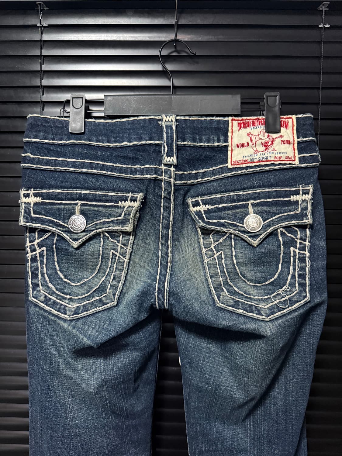 트루릴리젼 조이 슈퍼 티 정품 워싱 데님 부츠컷 나팔 바지 플레어진 27 상품이미지3