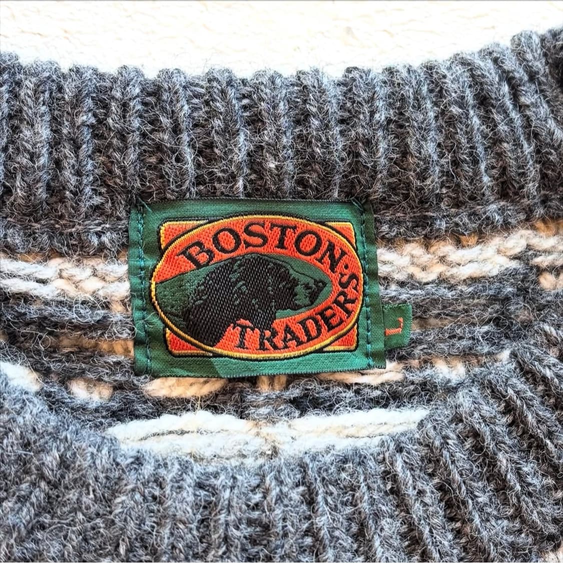 90's 보스턴 트레이더스 노르딕 스웨터 상품이미지5
