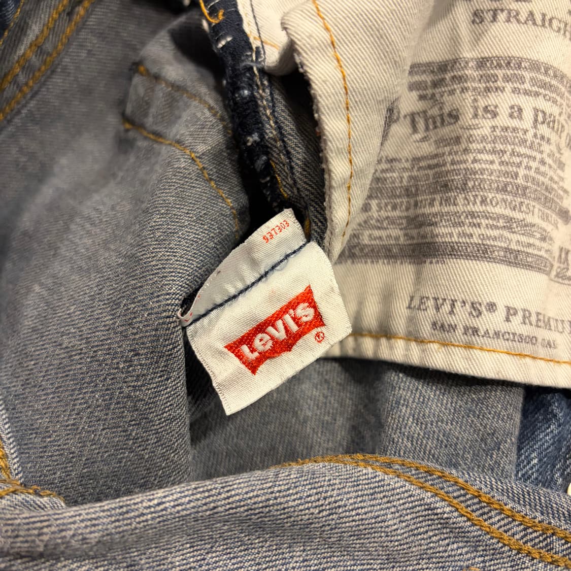 [32] 리바이스 501 93 스트레이트 청바지 데님 팬츠 C422 상품이미지10