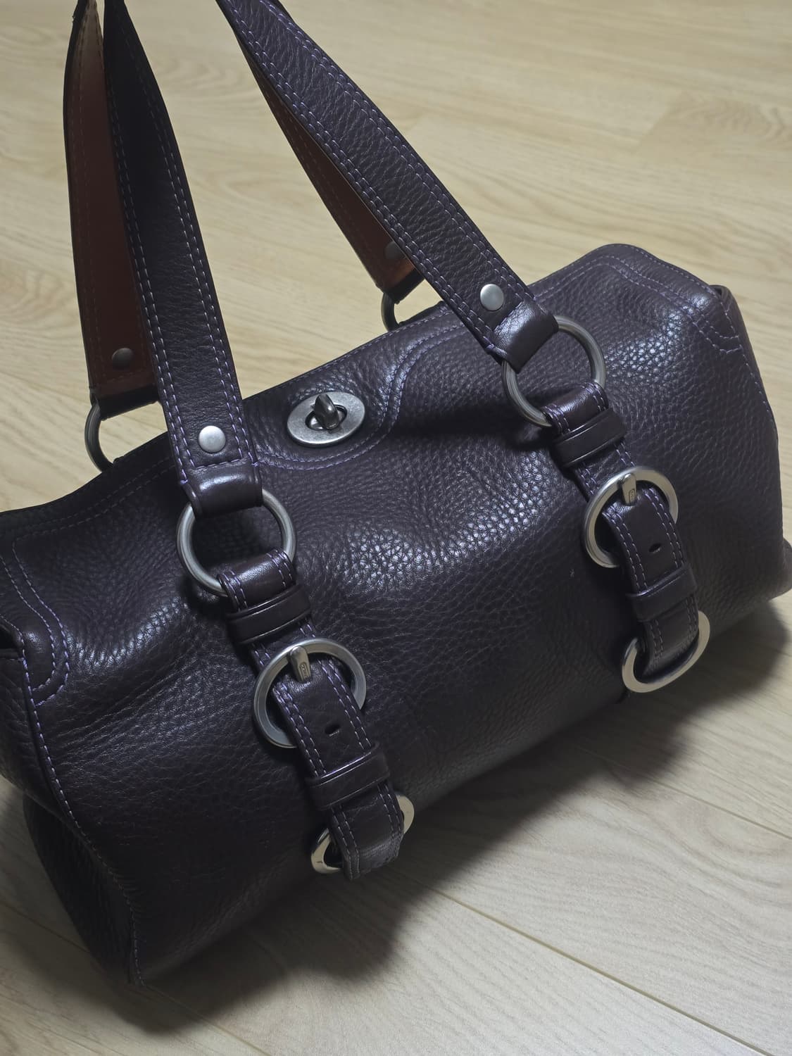 Coach 코치 페블레더 사첼 미니 보스턴백  상품이미지2