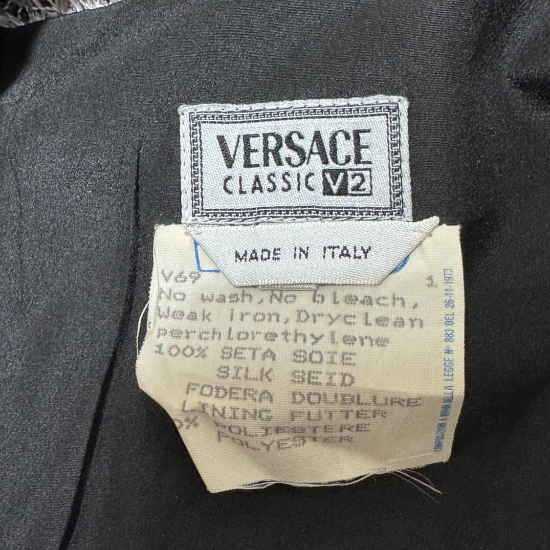 베르사체 클래식 V2 90s 슬립 미니 드레스 44 상품이미지3