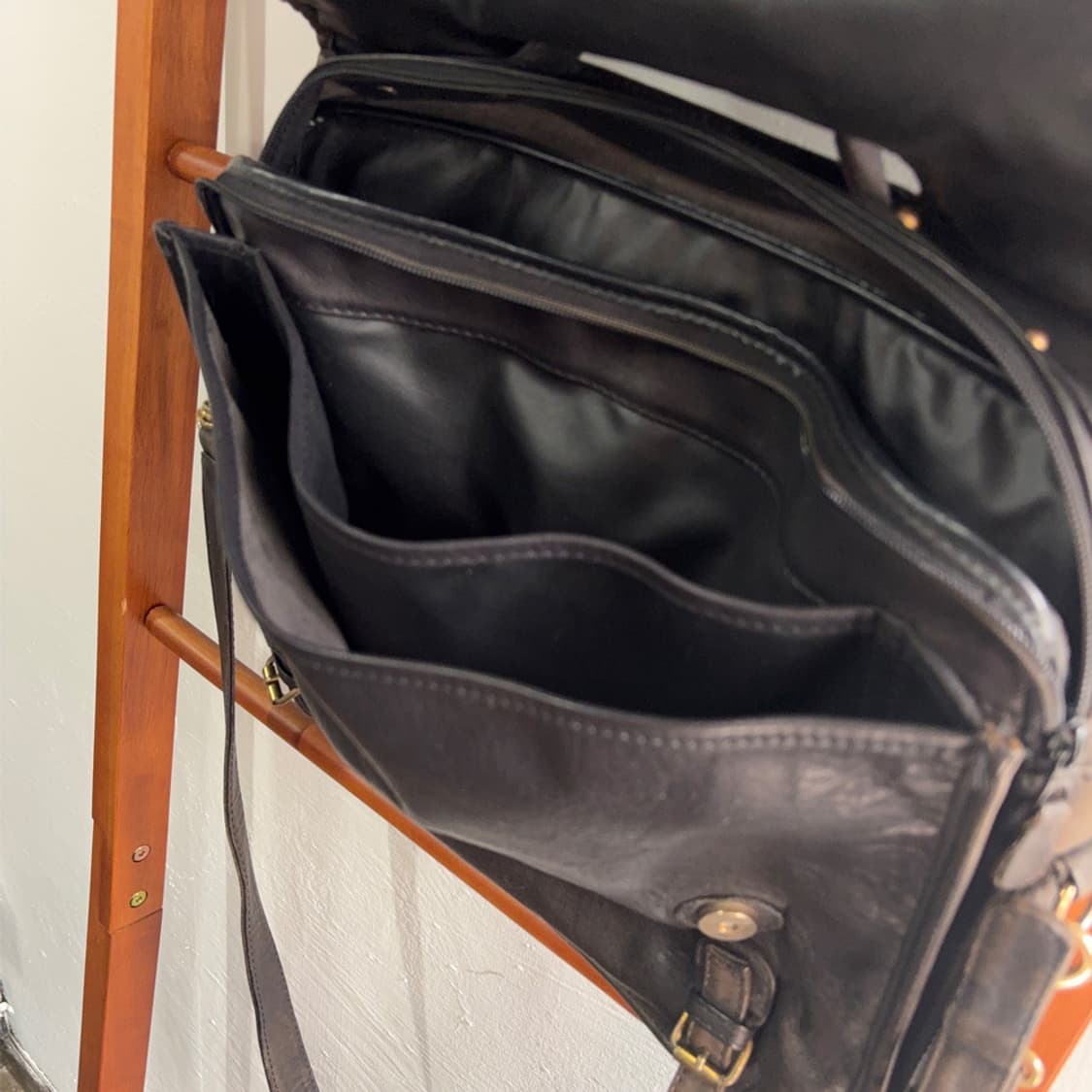 [Vintage] Dark Brown Leather Shoulder Ba 상품이미지8