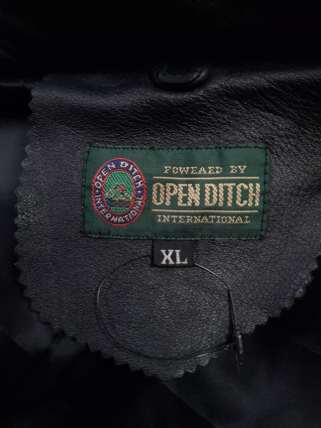 새제품급 90's 국내산 리얼레더 싱글 트렌치코트 상품이미지5