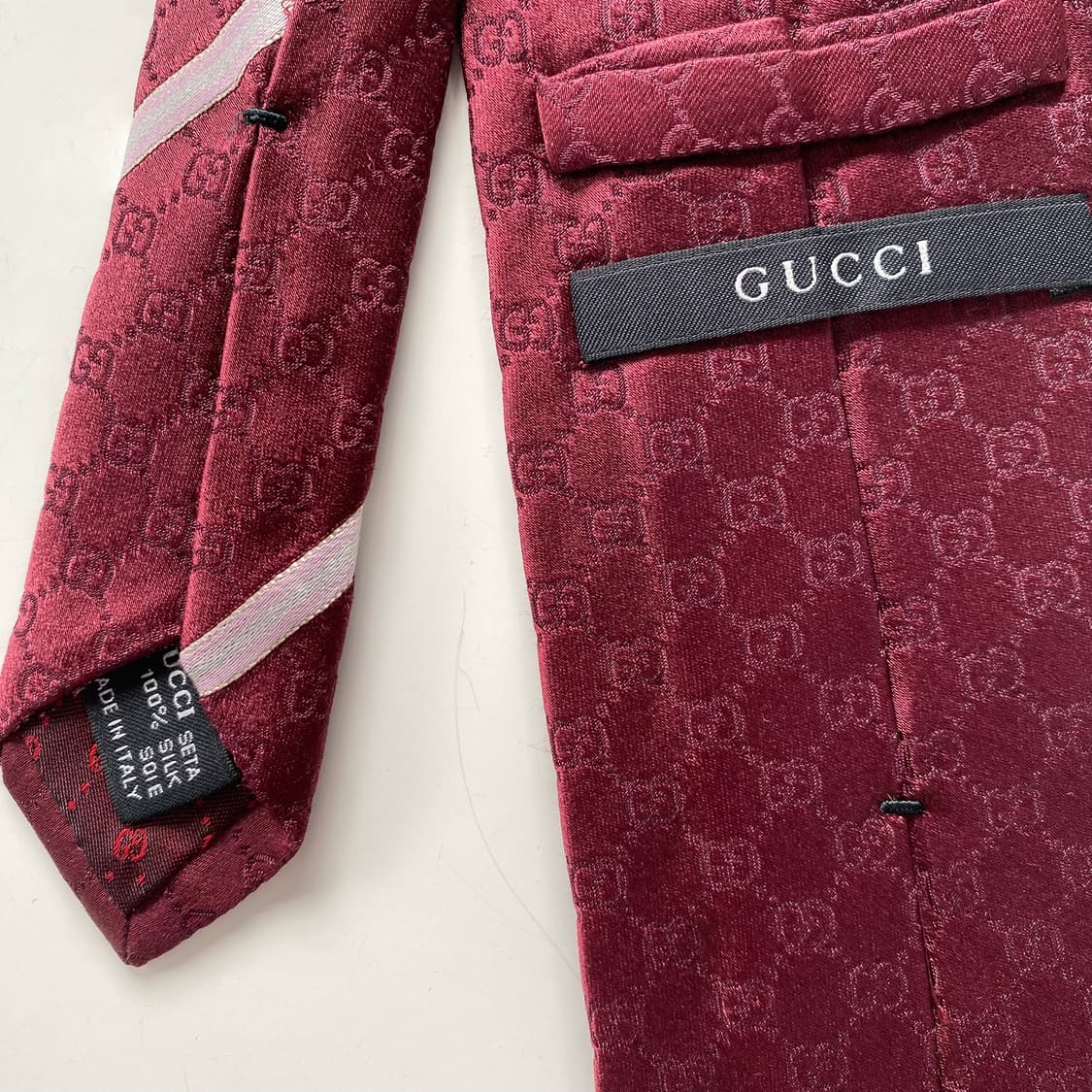 구찌(GUCCI) GG모노그램 명품 정품 넥타이 8.3cm 상품이미지5