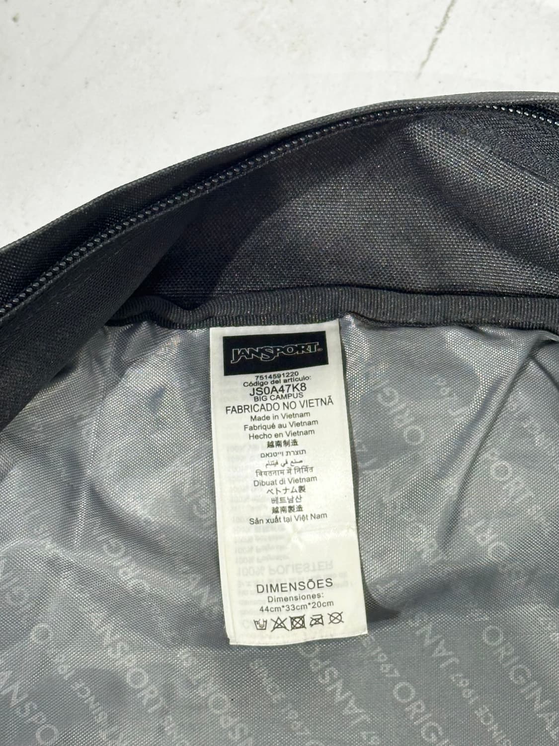 잔스포츠 블랙 백팩 가방 상품이미지6