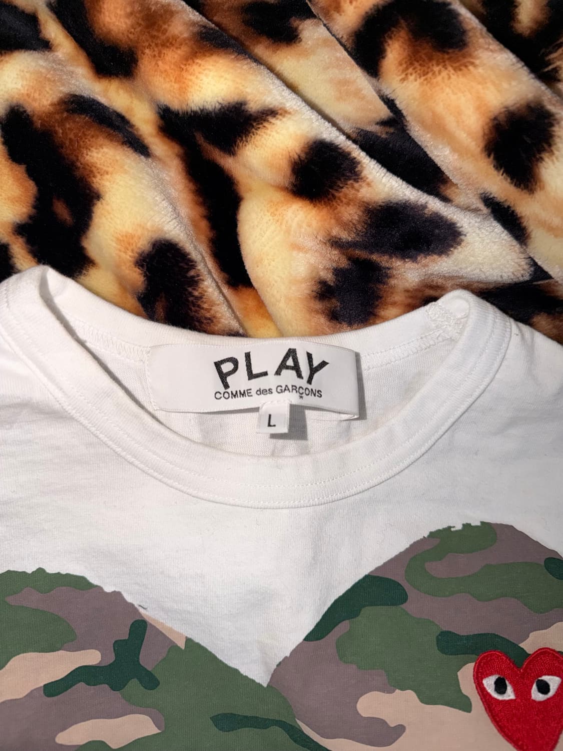 콤데가르송 카모 반팔티 상품이미지2