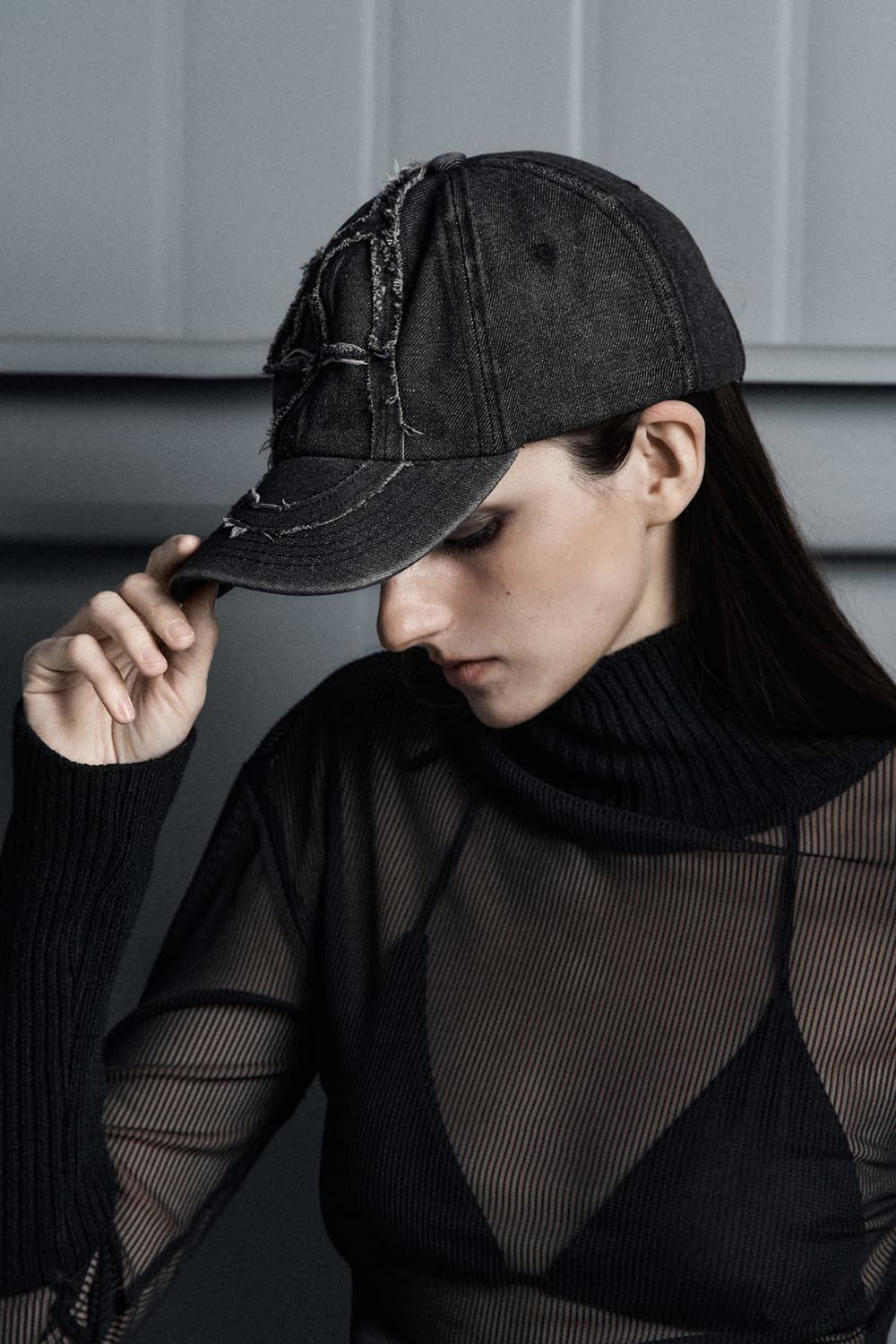 covett 코베트 데님 프레이 캡 블랙 상품이미지3