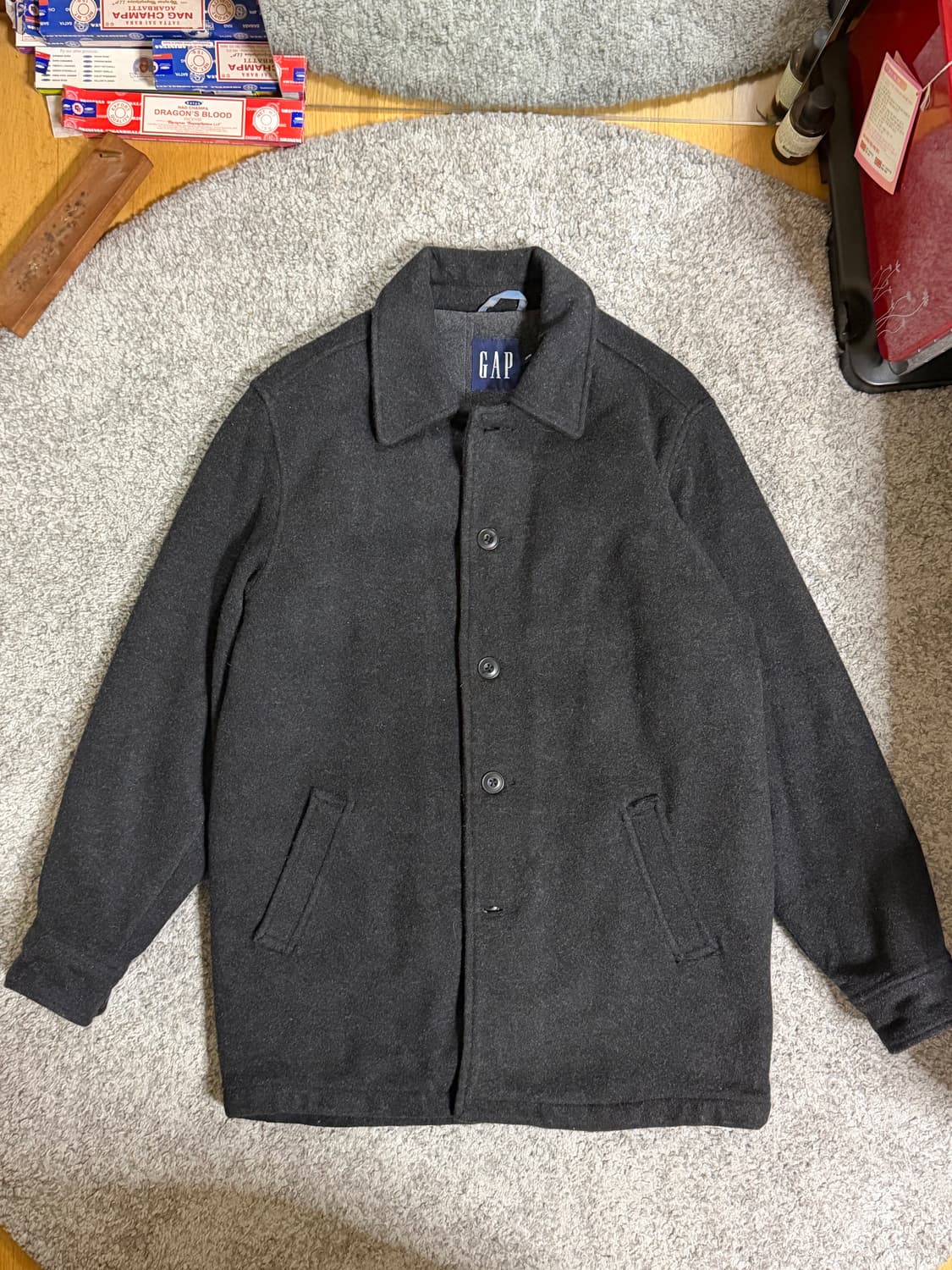 90s 올드 갭 울캐시미어 혼방 카코트 상품이미지1