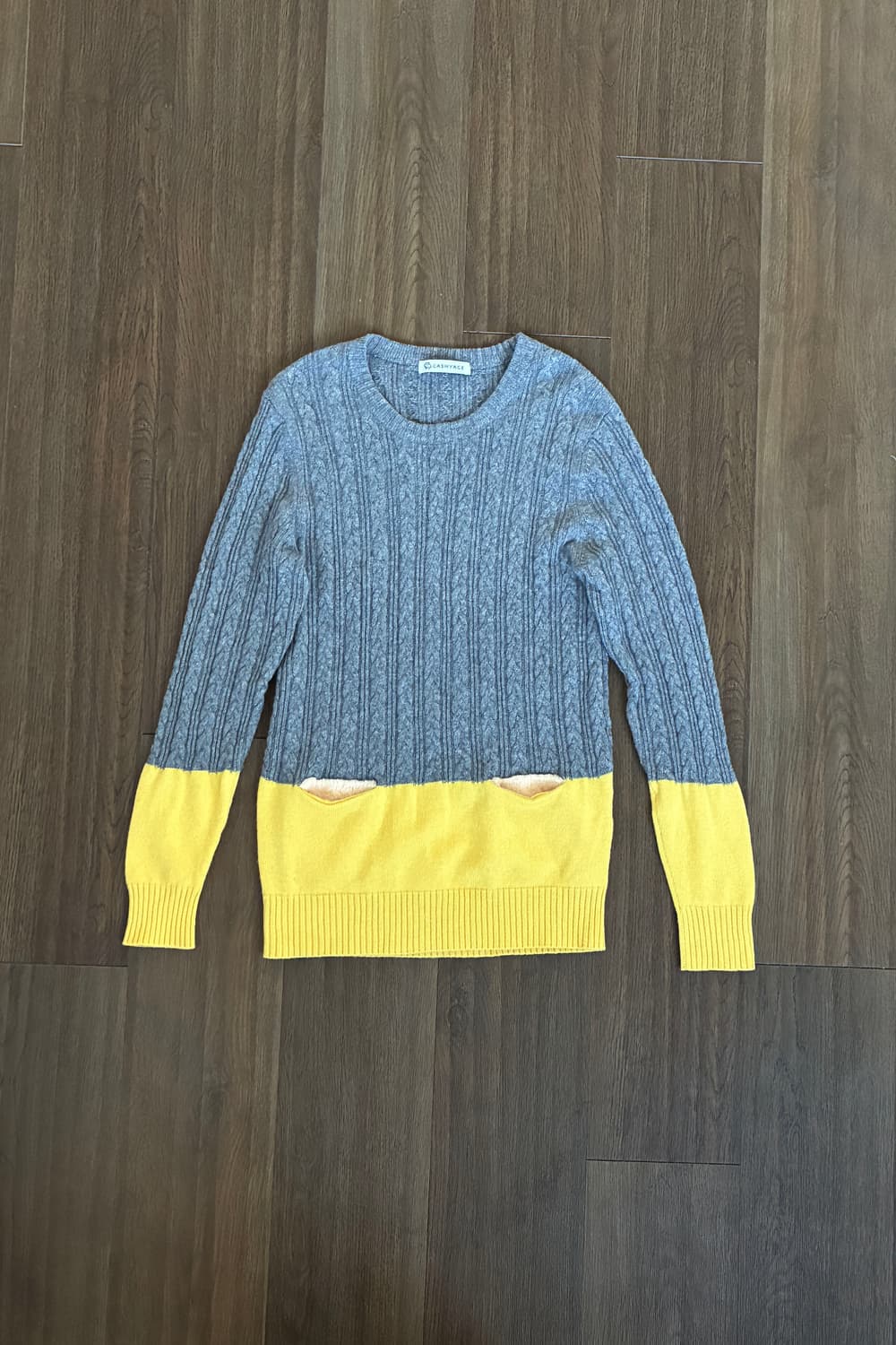 Cashyage Two-tone Sweater 상품이미지4