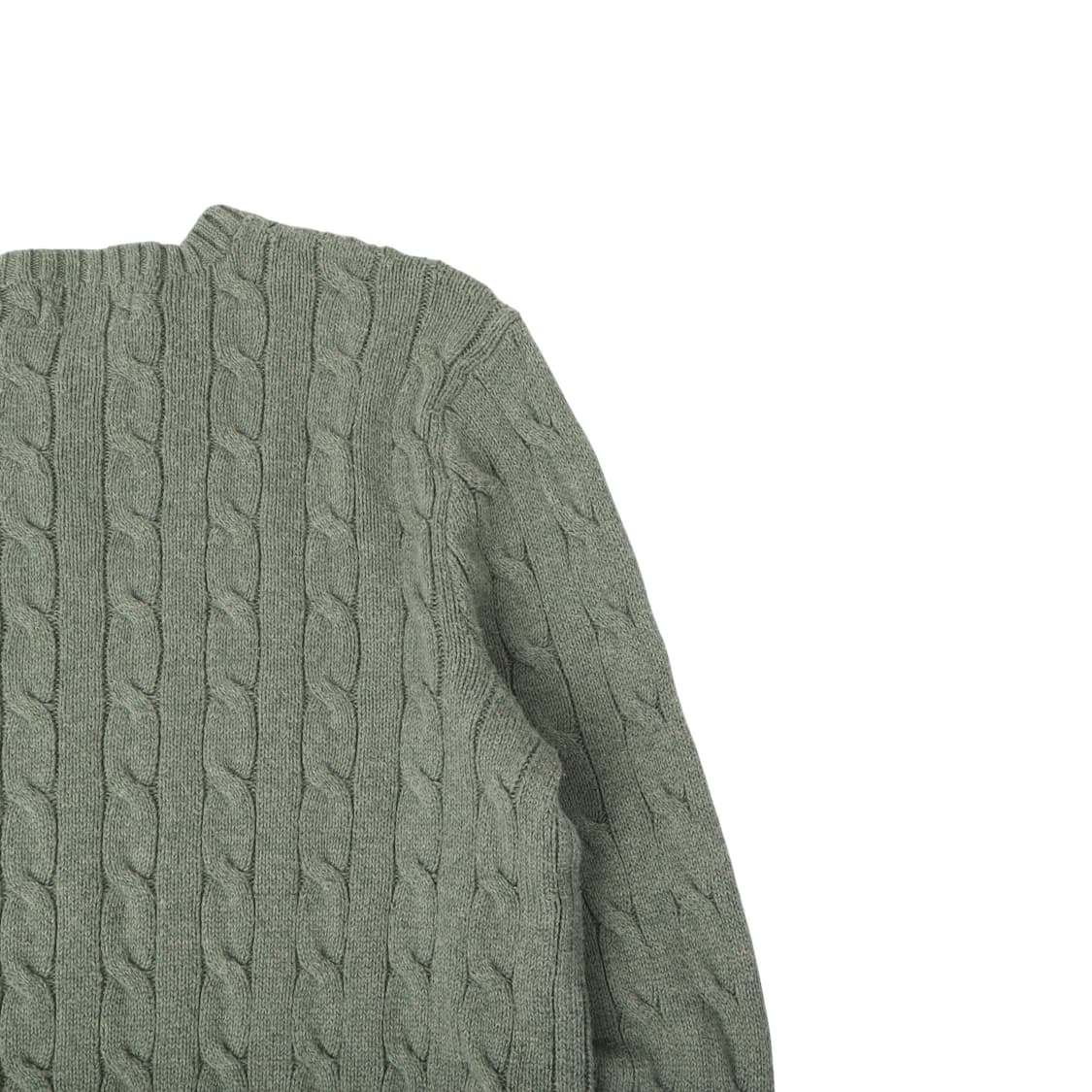 폴로 랄프로렌 그린 코튼 케이블 니트 스웨터 상품이미지6