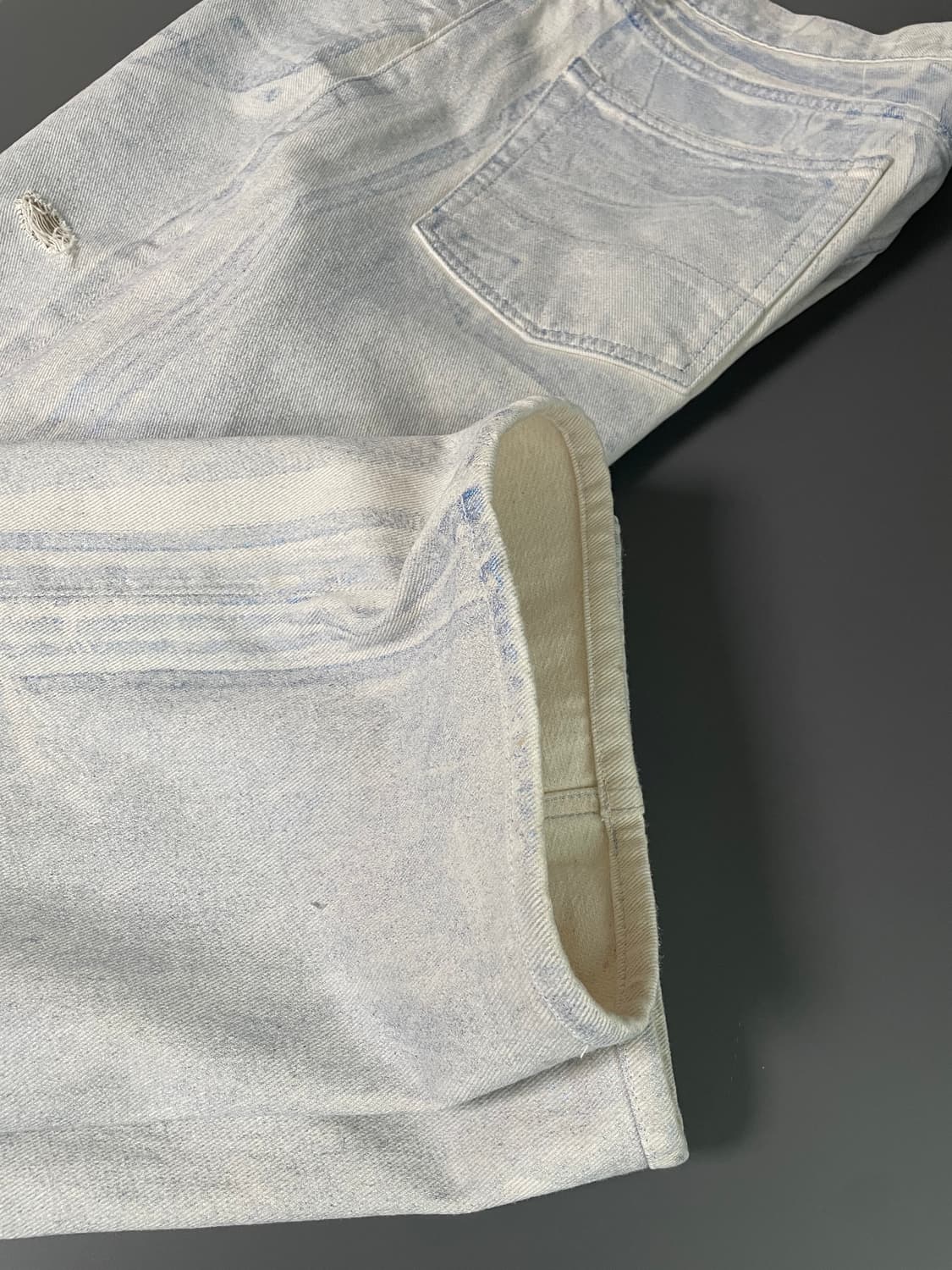 [33] 아워레가시 블루 포일 데님 팬츠 써드컷 상품이미지8