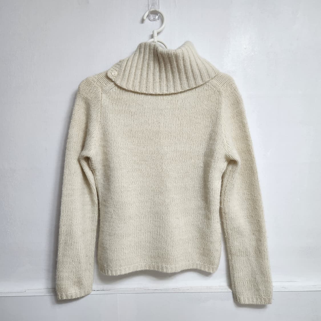 빈티지 청순 아이보리 터틀넥 니트 상품이미지6