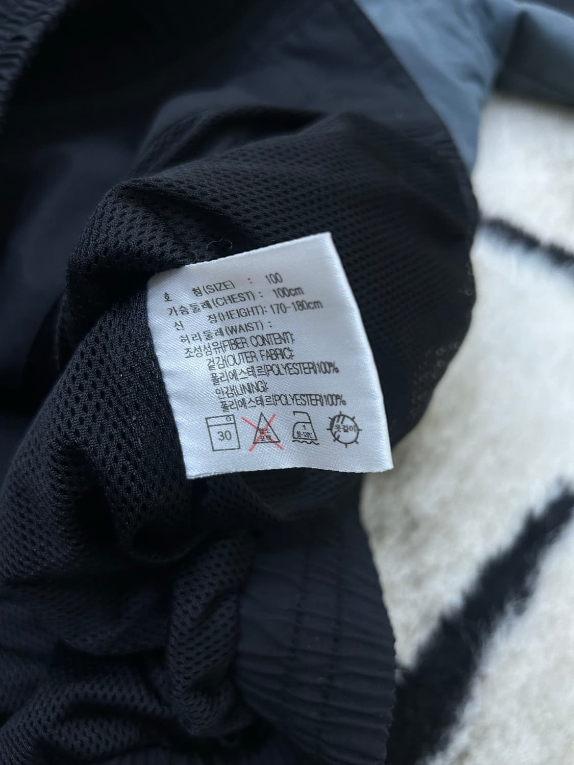 [L]나이키 올드스쿨 빅 스우시 폴리쉘 자켓/블랙 상품이미지6