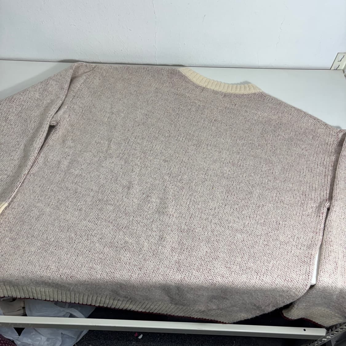 OS 아메스 루즈오버핏 빅로고 라운든 모헤어니트 상품이미지3