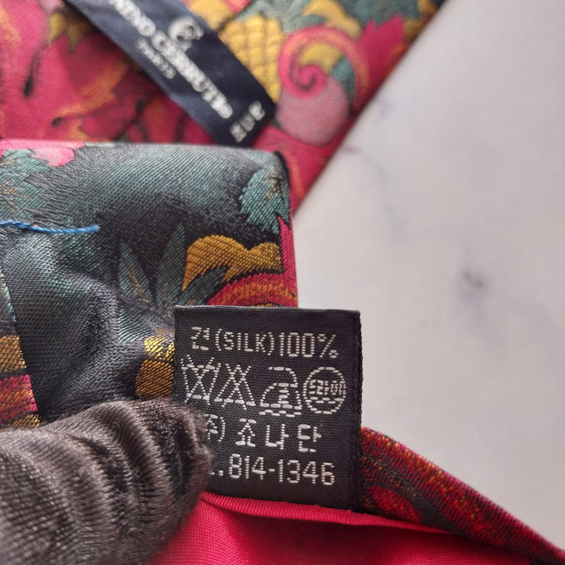 세루티 1881 실크 자카드 패턴 넥타이 9.4cm A+등급 K1962 상품이미지9