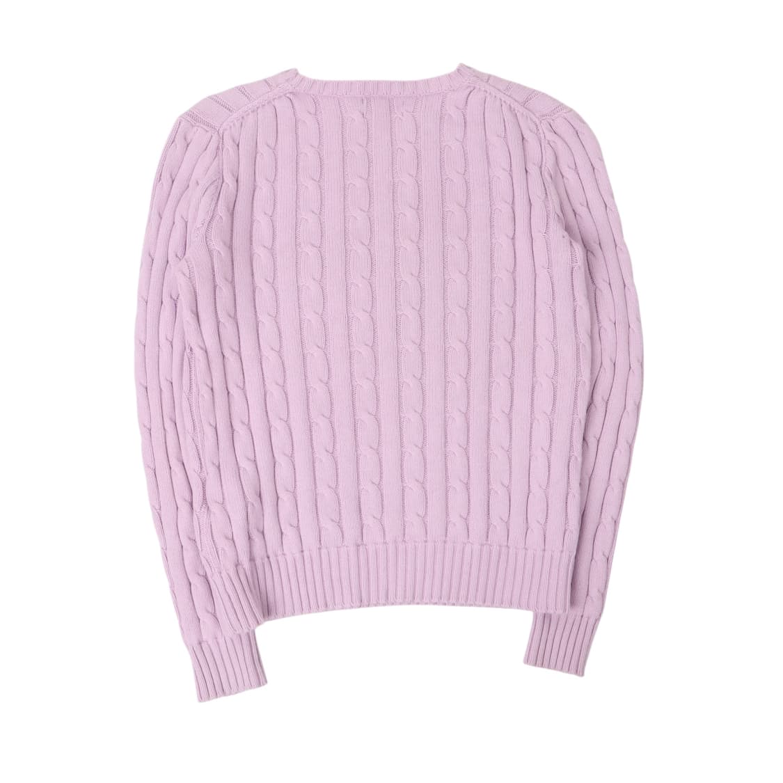 폴로 랄프로렌 라이트 퍼플 케이블 니트 상품이미지5
