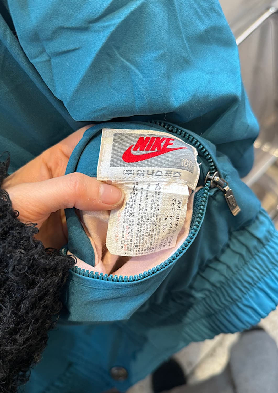 90s 빈티지 나이키 양면 패딩 삼나스포츠  상품이미지6